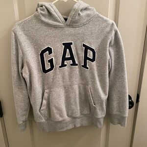GAP Kids Light Gray Heather Grey Hoodie